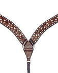 Bar H Equine American Leather Horse Saddle Tack One Ear Headstall | Breast Collar | Browband Headstall | Wither Strap | Tack Set BER246