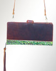 American Darling Wristlet Genuine Leather Women Bag Western Handbag Purse
