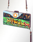 American Darling Wristlet Genuine Leather Women Bag Western Handbag Purse