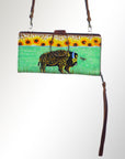 American Darling Wristlet Genuine Leather Women Bag Western Handbag Purse