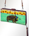 American Darling Wristlet Genuine Leather Women Bag Western Handbag Purse
