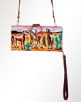American Darling Wristlet Genuine Leather Women Bag Western Handbag Purse