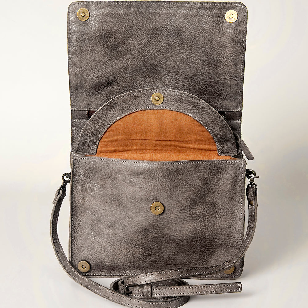 Never Mind Nmbg115C Cross Body I Vintage Handmade Genuine Cowhide Leather Women Bag Western Handbag Purse