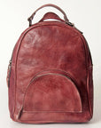 Never Mind Nmbg119G Backpack Vintage Handmade Genuine Cowhide Leather Women Bag Western Handbag Purse