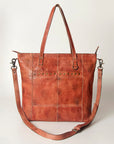 Never Mind Nmbg120C Tote Vintage Handmade Genuine Cowhide Leather Women Bag Western Handbag Purse