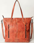 Never Mind Nmbg120C Tote Vintage Handmade Genuine Cowhide Leather Women Bag Western Handbag Purse