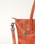 Never Mind Nmbg120C Tote Vintage Handmade Genuine Cowhide Leather Women Bag Western Handbag Purse