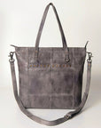 Never Mind Nmbg120D Tote Vintage Handmade Genuine Cowhide Leather Women Bag Western Handbag Purse