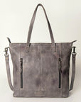Never Mind Nmbg120D Tote Vintage Handmade Genuine Cowhide Leather Women Bag Western Handbag Purse