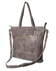 Never Mind Nmbg120D Tote Vintage Handmade Genuine Cowhide Leather Women Bag Western Handbag Purse