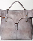 Never Mind Nmbg109B Backpack Vintage Handmade Genuine Cowhide Leather Women Bag Western Handbag Purse
