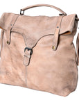 Never Mind Nmbg109C Backpack Vintage Handmade Genuine Cowhide Leather Women Bag Western Handbag Purse
