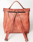 Never Mind Nmbg109E Backpack Vintage Handmade Genuine Cowhide Leather Women Bag Western Handbag Purse