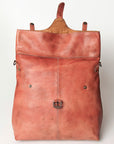 Never Mind Nmbg109E Backpack Vintage Handmade Genuine Cowhide Leather Women Bag Western Handbag Purse