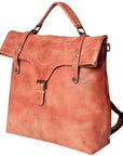 Never Mind Nmbg109E Backpack Vintage Handmade Genuine Cowhide Leather Women Bag Western Handbag Purse