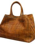 Never Mind Nmbgm108A Tote Vintage Handmade Genuine Cowhide Leather Women Bag Western Handbag Purse