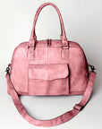 Never Mind Nmbg126C Tote Vintage Handmade Genuine Cowhide Leather Women Bag Western Handbag Purse