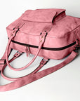 Never Mind Nmbg126C Tote Vintage Handmade Genuine Cowhide Leather Women Bag Western Handbag Purse