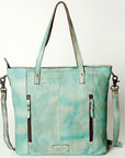 Never Mind Nmbg127A Tote Vintage Handmade Genuine Cowhide Leather Women Bag Western Handbag Purse