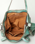 Never Mind Nmbg127A Tote Vintage Handmade Genuine Cowhide Leather Women Bag Western Handbag Purse
