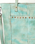 Never Mind Nmbg127A Tote Vintage Handmade Genuine Cowhide Leather Women Bag Western Handbag Purse