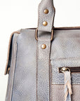 Never Mind Nmbg128B Tote Vintage Handmade Genuine Cowhide Leather Women Bag Western Handbag Purse