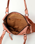 Never Mind Nmbg128D Tote Vintage Handmade Genuine Cowhide Leather Women Bag Western Handbag Purse