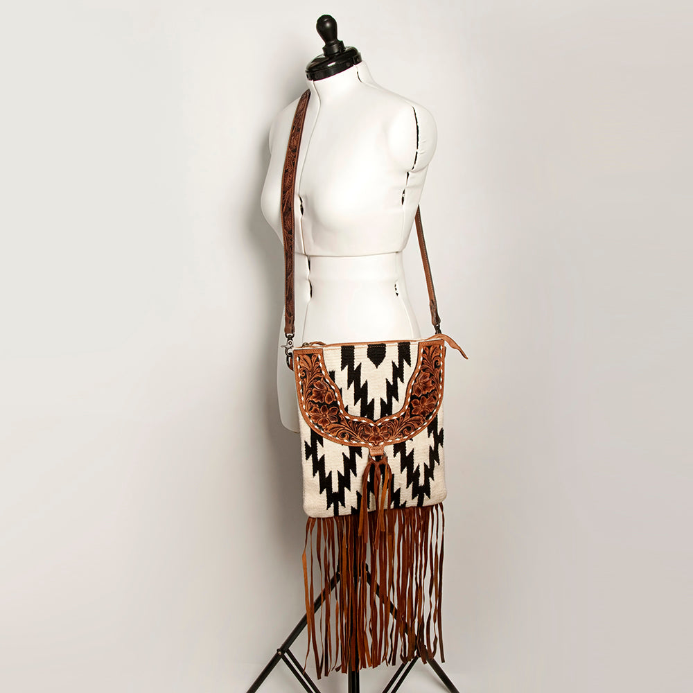 American Darling CROSS BODY I Hand Tooled Hair-on Genuine Leather women bag western handbag purse