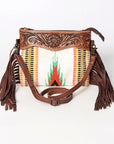 American Darling Cross Body Hand Tooled Saddle Blanket Genuine Leather Women Bag Western Handbag Purse