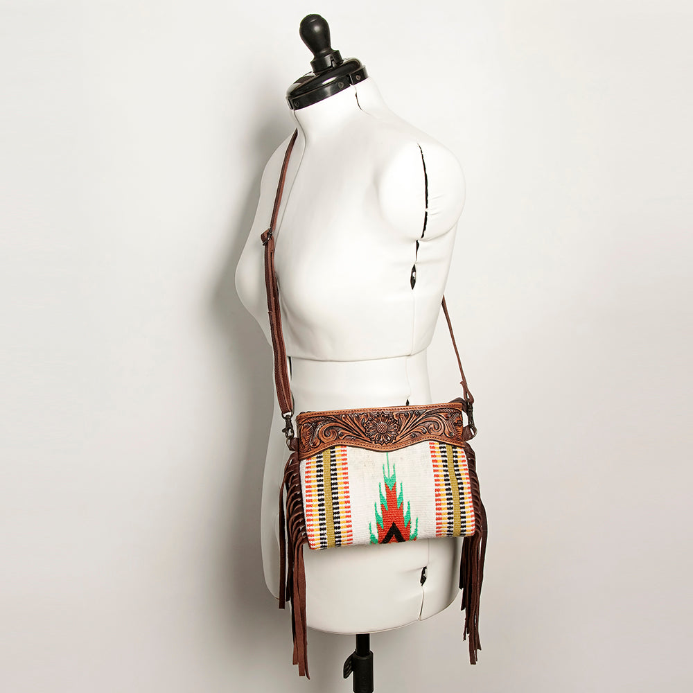 American Darling Cross Body Hand Tooled Saddle Blanket Genuine Leather Women Bag Western Handbag Purse