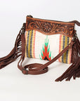 American Darling Cross Body Hand Tooled Saddle Blanket Genuine Leather Women Bag Western Handbag Purse