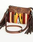 American Darling Cross Body Hand Tooled Saddle Blanket Genuine Leather Women Bag Western Handbag Purse
