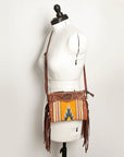 American Darling Cross Body Hand Tooled Saddle Blanket Genuine Leather Women Bag Western Handbag Purse
