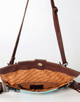 American Darling Small Crossbody Hand Tooled Saddle Blanket Genuine Leather women bag western handbag purse