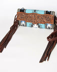 American Darling Small Crossbody Hand Tooled Saddle Blanket Genuine Leather women bag western handbag purse