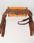 American Darling Small Crossbody Hand Tooled Saddle Blanket Genuine Leather women bag western handbag purse