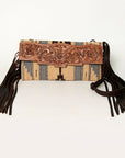 American Darling Small Crossbody Hand Tooled Saddle Blanket Genuine Leather women bag western handbag purse