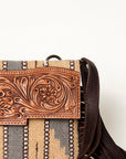 American Darling Small Crossbody Hand Tooled Saddle Blanket Genuine Leather women bag western handbag purse