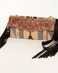 American Darling Small Crossbody Hand Tooled Saddle Blanket Genuine Leather women bag western handbag purse