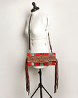 American Darling Small Crossbody Hand Tooled Saddle Blanket Genuine Leather women bag western handbag purse