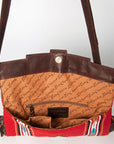 American Darling Small Crossbody Hand Tooled Saddle Blanket Genuine Leather women bag western handbag purse
