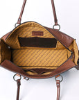 American Darling Tote Hand Tooled Hair On Genuine Leather Women Bag Western Handbag Purse