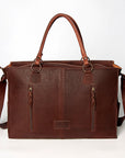 American Darling Tote Hand Tooled Hair On Genuine Leather Women Bag Western Handbag Purse