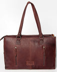 American Darling Hand Tooled Hair On Genuine Leather Women Bag Western Handbag Purse