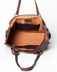 American Darling Hand Tooled Hair On Genuine Leather Women Bag Western Handbag Purse