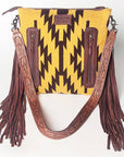 American Darling Signature Crossbody Hand Tooled Saddle Blanket Genuine Leather Women Bag Western Handbag Purse