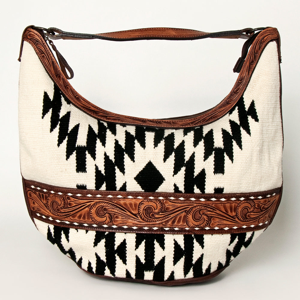 American Darling HOBO Hand Tooled Hair-on Genuine Leather women bag western handbag purse
