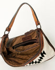 American Darling HOBO Hand Tooled Hair-on Genuine Leather women bag western handbag purse