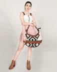American Darling HOBO Hand Tooled Hair-on Genuine Leather women bag western handbag purse