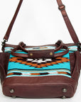 American Darling TOTE Upcycled Wool Genuine Leather women bag western handbag purse